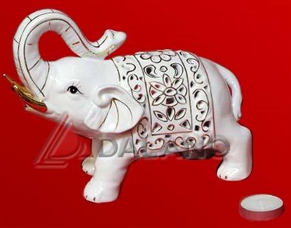 تصویر  مجسمه سرامیکی مدل فیل